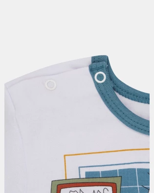Pijama Menino Manga Longa e Calça