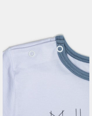 Pijama Masculino Baby Manga Curta e Bermuda