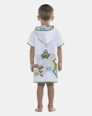 Roupão Masculino Baby Manga Curta Atoalhado