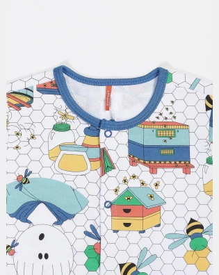 Macacão Masculino Baby Manga Longa Moletinho