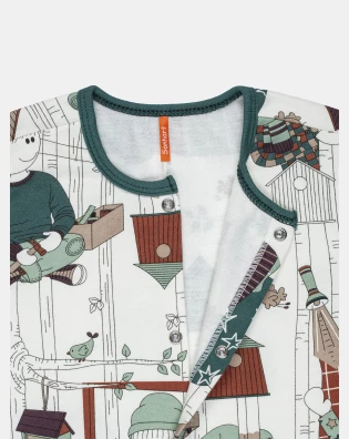 Macacão Masculino Baby Manga Longa Moletinho