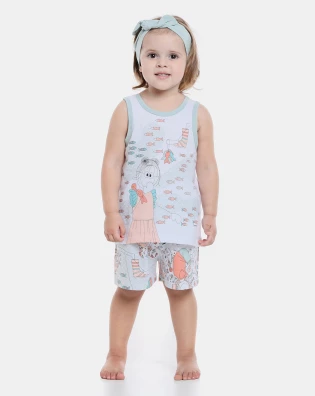 Pijama regata e short      