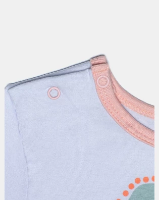 Pijama Infantil Feminino Blusa Manga Curta e Calça Pat e Annie
