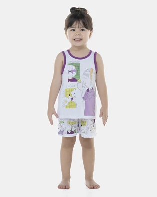 Pijama Feminino Baby Regata e Short