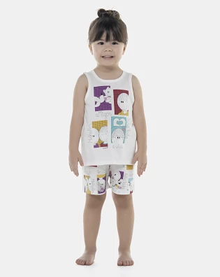 Pijama Feminino Baby Regata e Short