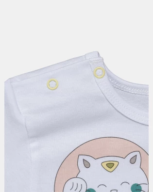 Pijama Feminino Baby Manga Curta e Short