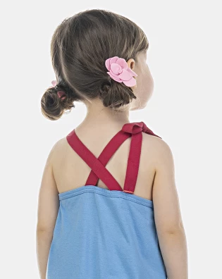 Pijama Feminino Baby Alça Amarração e Short