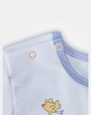Pijama Feminino Baby Manga Longa e Calça Moletinho
