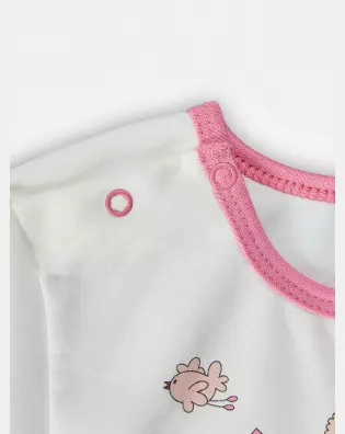 Pijama Feminino Baby Manga Longa e Calça Moletinho