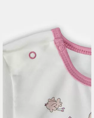 Pijama Feminino Baby Manga Longa e Calça Moletinho