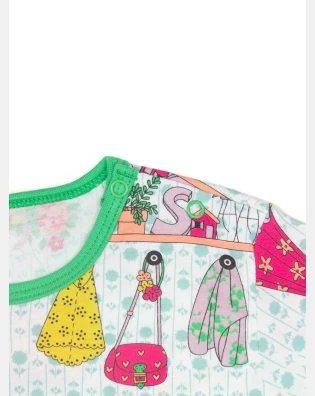 PIJAMA CAMISÃO MANGA CURTA FEMININO INFANTIL
