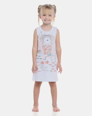 Loja Sonhart | Camisola Infantil Menina regata Média Estampada
