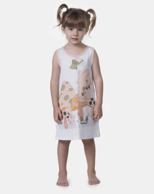 Camisola Sonhart regata Infantil Menina Estampa Pat