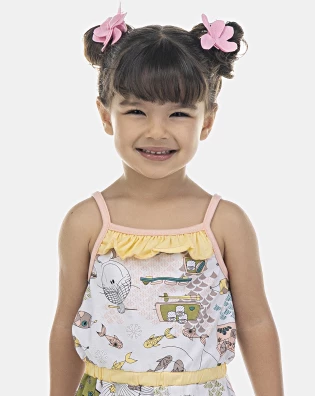 Macacão Feminino Baby Alça