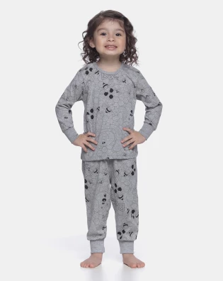 Conjunto Unissex Baby Manga Longa e Calça Com Punho