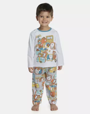 Pijama Unissex Baby Manga Longa e Calça
