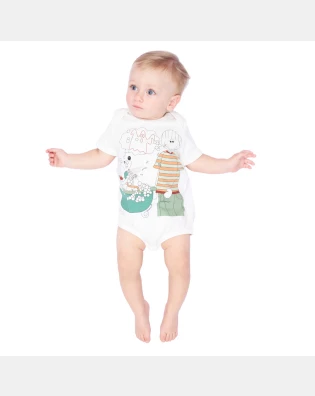 Kit Body Masculino Bebe Manga Curta
