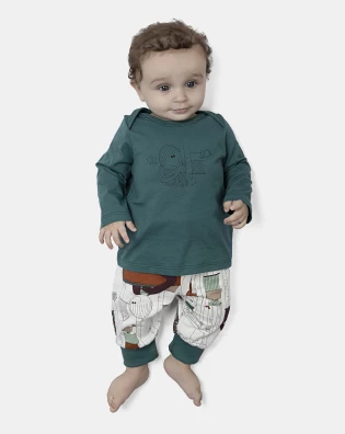 Kit Pagão Masculino Bebe Manga Longa