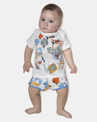 Kit Pagão Masculino Bebê Manga Curta