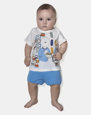Kit Mijão Masculino Bebê Curto