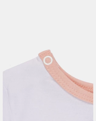 Pijama Bebê Menina Manga Longa Tic-Tac e Calça Estampada