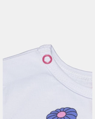 Pijama Feminino Bebê Manga Curta e Calça