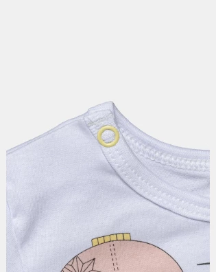 Pijama Feminino Bebê Manga Curta e Short