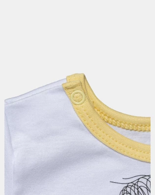 Pijama Feminino Bebê Manga Curta e Calça