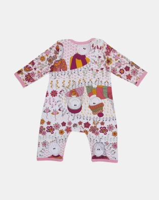Homewear Macacão Manga Longa Bebê Menina Pat