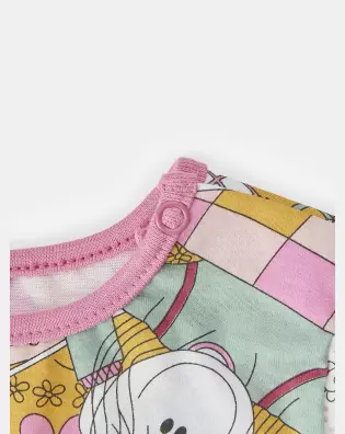 Macacão Feminino Bebe Manga Longa Moletinho