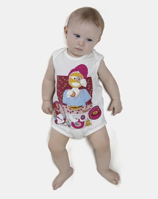 Kit Body Feminino Bebe Sem Mangas 