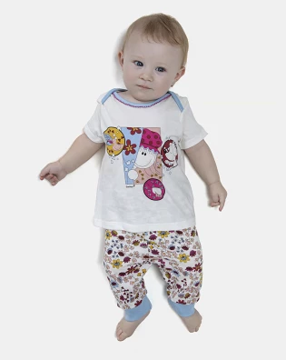 Kit Pagão Feminino Bebe Manga Curta
