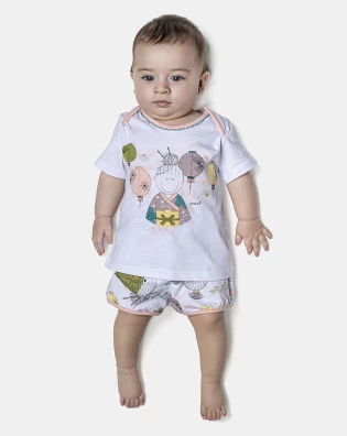 Kit Mijão Feminino Bebê Curto