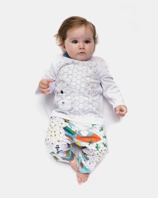 Pijama manga longa e calça
