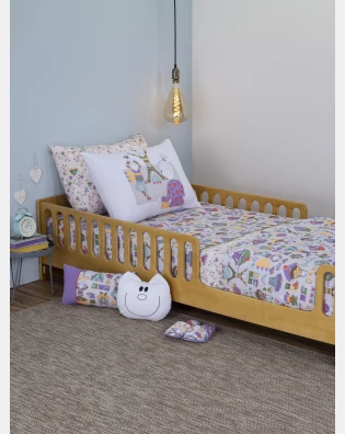 Lençol Elástico com Fronhas Queen Feminino