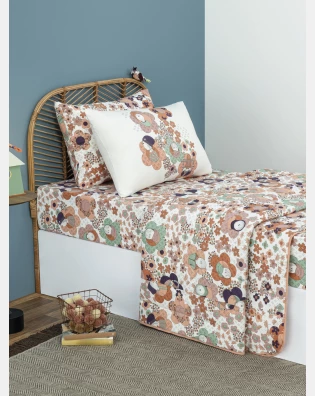 Lençol Elástico com Fronhas Casal Feminino