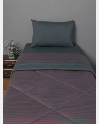 Edredom Solteiro Unissex Listrado