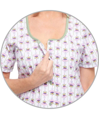 Conjunto Feminino Adulto Manga Curta Aberta e Corsário