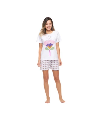 Conjunto Feminino Manga Curta e Short