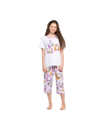 Conjunto Feminino Adulto Manga Curta e Corsário