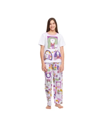 Conjunto Feminino Adulto Manga Curta e Calça