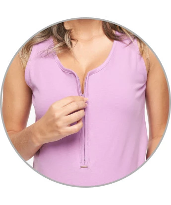 Conjunto Feminino Adulto Regata Com Zíper e Short