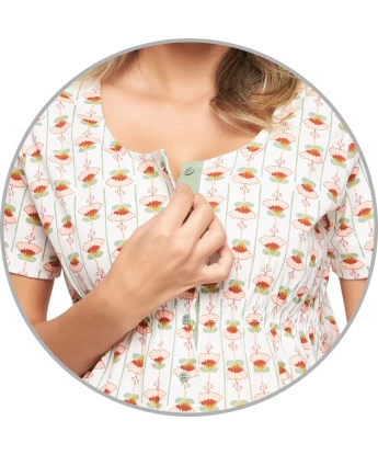 Homewear gestante manga curta e corsário          