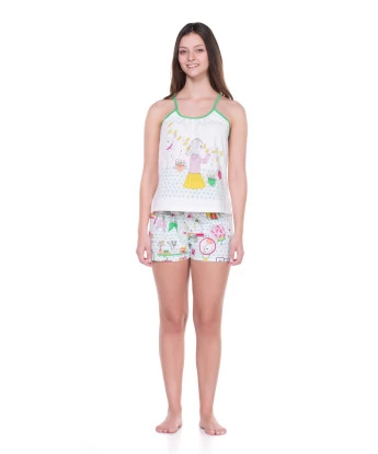 Conjunto Feminino Adulto Alça e Short