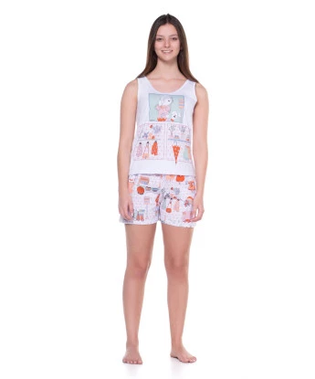Conjunto Feminino Adulto Alça e Short