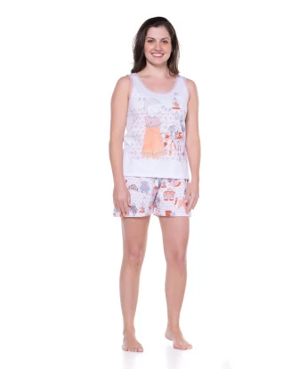 Conjunto Feminino Adulto Alça e Short