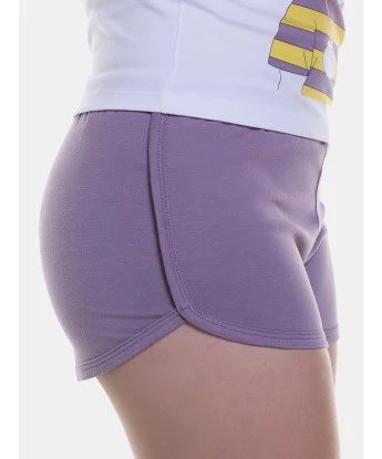 Pijama Curto Feminino Sonhart Regata alça Fina e short Lilás