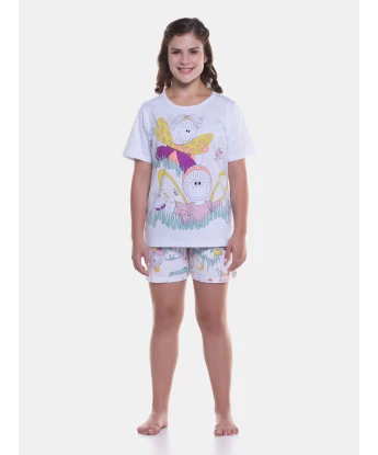 Pijama manga curta e short