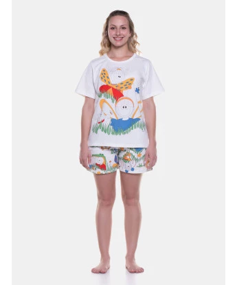 Pijama manga curta e short