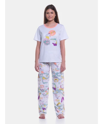 Pijama manga curta e calça